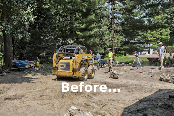 Professional Landscaping Company Before Pictures